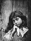 portrait of a small sicilian girl of common class